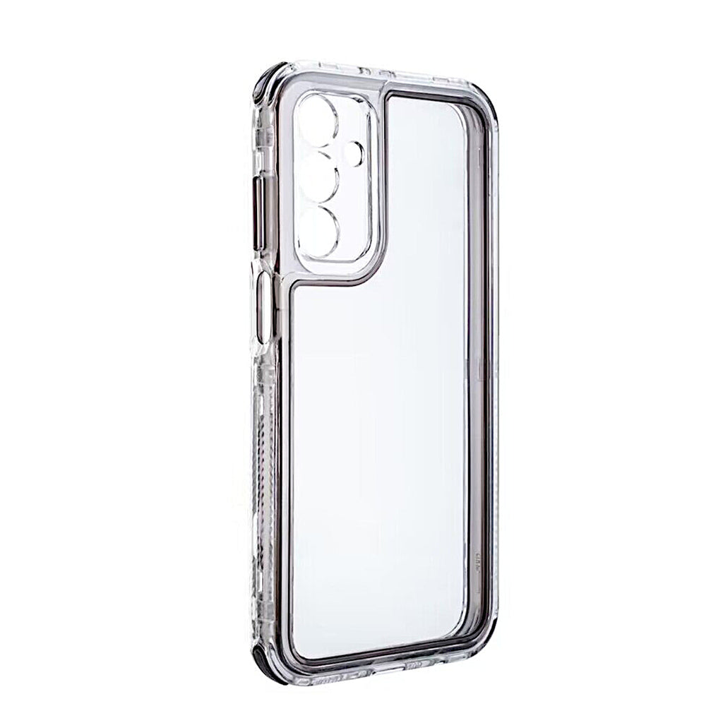 Reiko Heavy Duty Shockproof Protection 3-in-1 Hybrid Protective Case for Galaxy A15 5G in Black