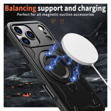 Reiko 360° Rotating Magnetic Stand Case for iPhone 17 Pro