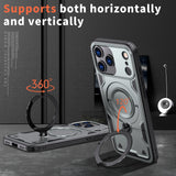 Reiko 360° Rotating Magnetic Stand Case for iPhone 17 Pro