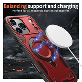 Reiko 360° Rotating Magnetic Stand Case for iPhone 17 Pro