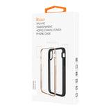 Reiko iPhone X/iPhone XS Hard Transparent Plastic TPU Case in Clear Gold | MaxStrata