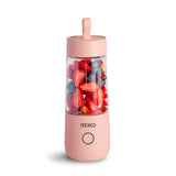 Reiko 350Ml Portable Blender with USB Rechargeable Batteries in Pink | MaxStrata