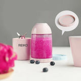 Reiko 380Ml Portable Blender with USB Rechargeable Batteries in Pink | MaxStrata