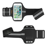 Reiko Running Sports Armband for iPhone 7 Plus/ 6S Plus or 5.5 Inches Device in Black (5.5X5.5 Inches) | MaxStrata