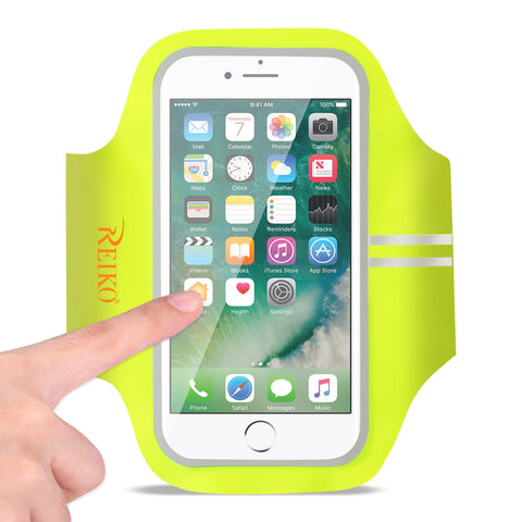 Reiko Running Sports Armband for iPhone 7 Plus/ 6S Plus or 5.5 Inches Device in Green (5.5X5.5 Inches) | MaxStrata