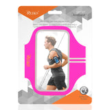 Reiko Running Sports Armband for iPhone 7 Plus/ 6S Plus or 5.5 Inches Device in Pink (5.5X5.5 Inches) | MaxStrata