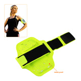 Reiko Running Sports Armband for iPhone 7/ 6/ 6S or 5 Inches Device with LED in Green (5X5 Inches) | MaxStrata