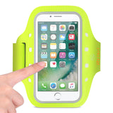 Reiko Running Sports Armband for iPhone 7 Plus/ 6S Plus or 5.5 Inches Device with LED in Green (5.5X5.5 Inches) | MaxStrata