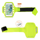 Reiko Running Sports Armband for iPhone 7 Plus/ 6S Plus or 5.5 Inches Device with LED in Green (5.5X5.5 Inches) | MaxStrata