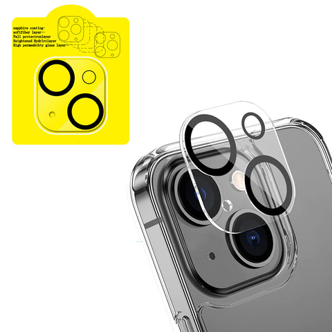 Reiko Clear Camera Protector for iPhone 14/14 Plus & iPhone 15/15Plus | MaxStrata
