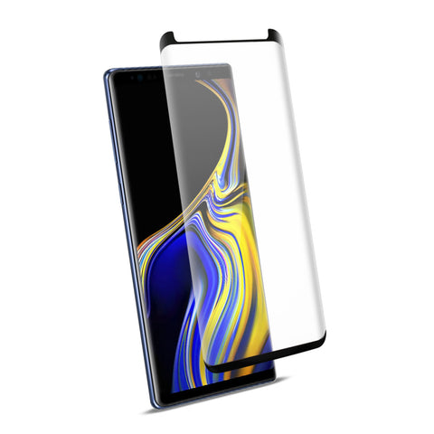 Reiko Samsung Galaxy Note 9 3D Curved Full Coverage Tempered Glass Screen Protector in Black | MaxStrata