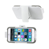 Reiko iPhone 6S/ 6 3-in-1 Hybrid Heavy Duty Holster Combo Case in Gray White | MaxStrata