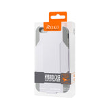 Reiko iPhone 6 Plus 3-in-1 Hybrid Heavy Duty Holster Combo Case in Gray White | MaxStrata