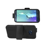 Reiko Samsung Galaxy S6 Edge Plus 3-in-1 Hybrid Heavy Duty Holster Combo Case in Black | MaxStrata