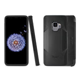 Reiko Samsung Galaxy S9 3-in-1 Hybrid Heavy Duty Holster Combo Case in Black | MaxStrata