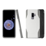 Reiko Samsung Galaxy S9 Plus 3-in-1 Hybrid Heavy Duty Holster Combo Case in Ivory | MaxStrata