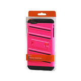 Reiko iPhone 6S Plus/ 6 Plus Hybrid Fishbone Case with Kickstand in Black Hot Pink | MaxStrata