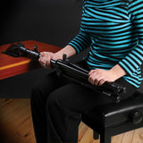 On-Stage Music Stand w/ Wide Rosewood Bookplate (SM7312W) | MaxStrata®
