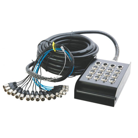 On-Stage 50' 12-Channel/4-Return Stage Snake (SNK12450V2) | MaxStrata®