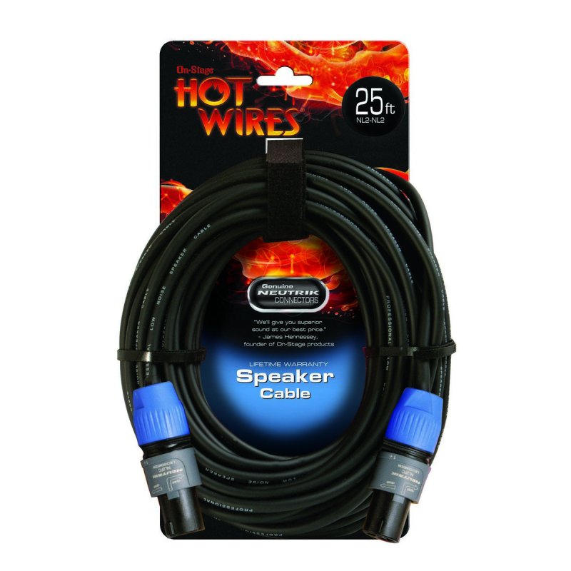 On-Stage Speakon Cable with Neutrik Connectors (25', NL2-NL2) (SP14-25SS)