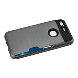 Reiko Google Pixel Slim Armor Hybrid Case with Card Holder in Gray | MaxStrata