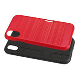 Reiko iPhone XS Max Slim Armor Hybrid Case with Card Holder in Red | MaxStrata