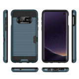 Reiko Samsung Galaxy S10 Lite Slim Armor Hybrid Case with Card Holder in Navy | MaxStrata