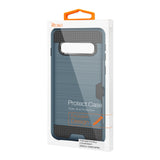 Reiko Samsung Galaxy S10 Plus Slim Armor Hybrid Case with Card Holder in Navy | MaxStrata