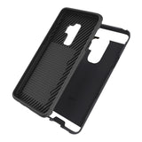 Reiko Samsung Galaxy S9 Plus Slim Armor Hybrid Case with Card Holder in Black | MaxStrata