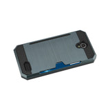 Reiko ZTE Warp 7/ Z959 Slim Armor Hybrid Case with Card Holder in Navy | MaxStrata