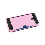Reiko ZTE Warp 7/ Z959 Slim Armor Hybrid Case with Card Holder in Pink | MaxStrata