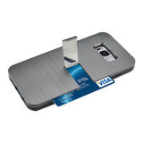Reiko Samsung S8 Edge/ S8 Plus Slim Armor Hybrid Case with Card Holder & Kickstand in Grey | MaxStrata