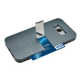 Reiko Samsung S8 Edge/ S8 Plus Slim Armor Hybrid Case with Card Holder & Kickstand in Navy | MaxStrata