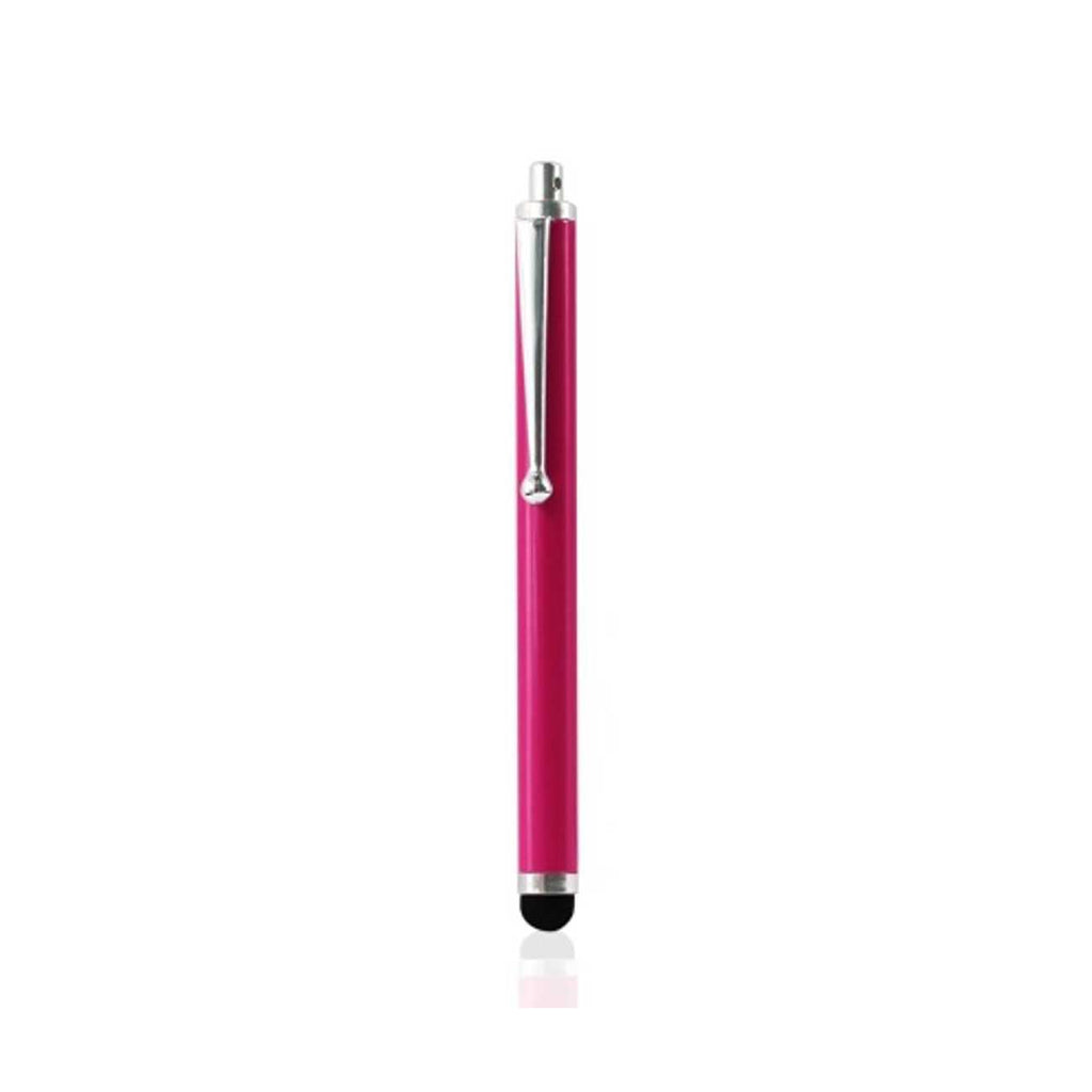 Reiko Mini Stylus Touch Screen Pen with Clip in Hot Pink | MaxStrata