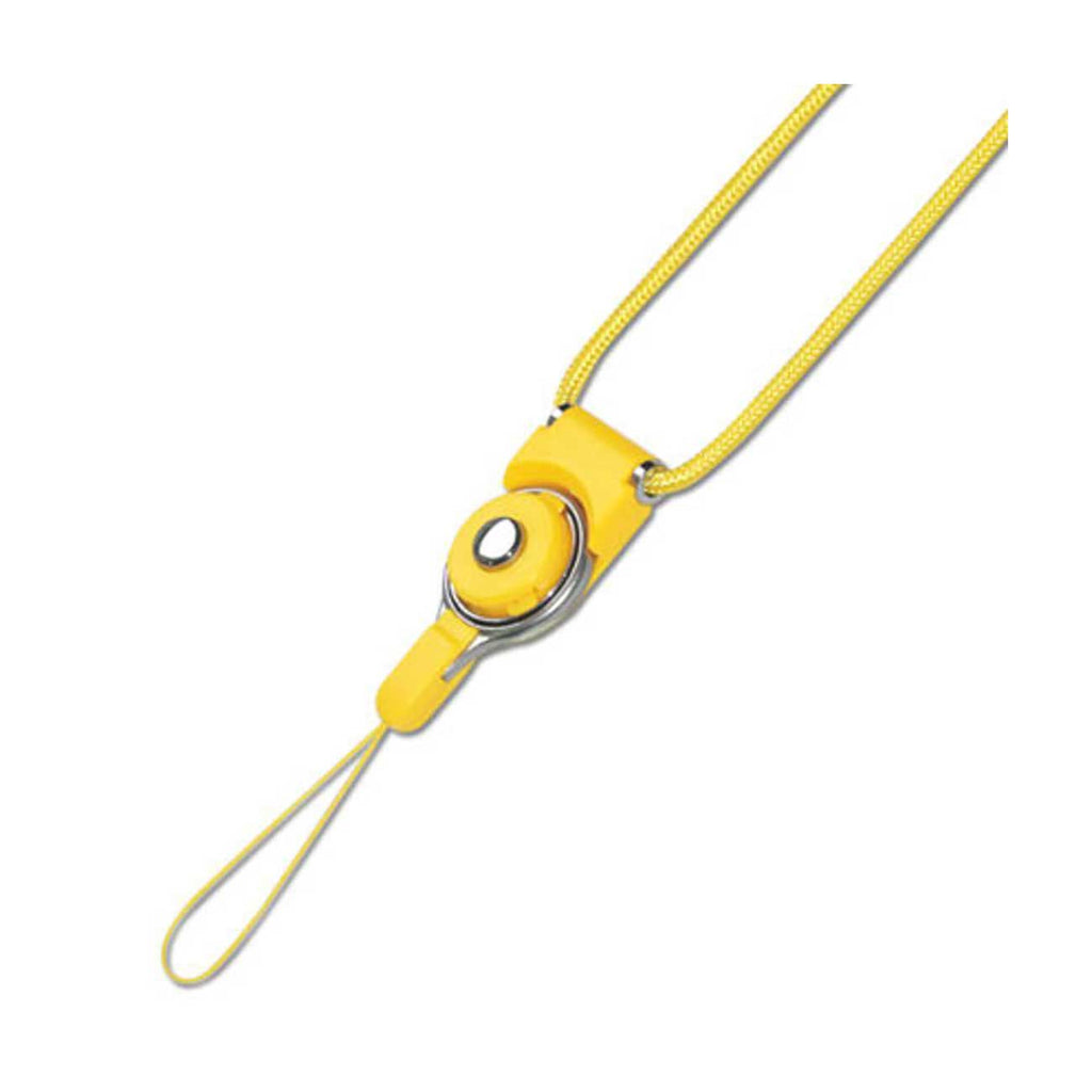 Reiko Long Lanyard Strap with Clip in Yellow | MaxStrata