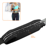 Reiko Running Sport Belt for iPhone 7/ 6/ 6S or 5 Inches Device with Two Pockets in Black (5X5 Inches) | MaxStrata