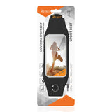 Reiko Running Sport Belt for iPhone 7/ 6/ 6S or 5 Inches Device with Two Pockets in Black (5X5 Inches) | MaxStrata