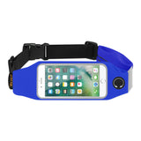 Reiko Running Sport Belt for iPhone 7/ 6/ 6S or 5 Inches Device with Two Pockets in Blue (5X5 Inches) | MaxStrata