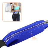 Reiko Running Sport Belt for iPhone 7/ 6/ 6S or 5 Inches Device with Two Pockets in Blue (5X5 Inches) | MaxStrata