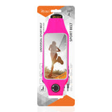 Reiko Running Sport Belt for iPhone 7 Plus/ 6S Plus or 5.5 Inches Device with Two Pockets in Pink (5.5X5.5 Inches) | MaxStrata
