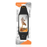 Reiko Running Sport Belt for iPhone 7/ 6/ 6S or 5 Inches Device with Two Pockets & LED in Black (5X5 Inches) | MaxStrata