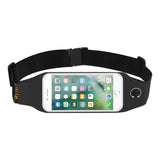Reiko Running Sport Belt for iPhone 7 Plus/ 6S Plus or 5.5 Inches Device with Two Pockets & LED in Black (5.5X5.5 | MaxStrata