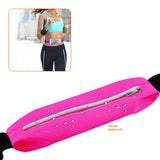 Reiko Running Sport Belt for iPhone 7 Plus/ 6S Plus or 5.5 Inches Device with Two Pockets & LED in Pink (5.5X5.5 Inches) | MaxStrata