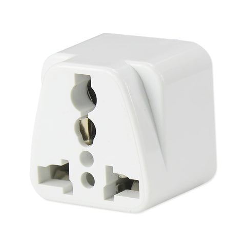 Reiko Universal Europe EU / UK / AU to US Travel Plug Power Adapter Converter in White | MaxStrata
