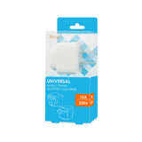 Reiko Universal Europe EU / UK / AU to US Travel Plug Power Adapter Converter in White | MaxStrata