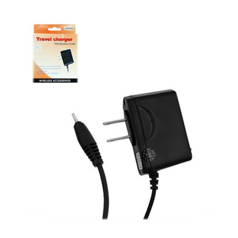 Reiko Portable Samsung A460/A740 USB Travel Adapter Charger with Built in Cable in Black