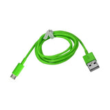Reiko Micro USB 1 AMP Portable Micro Travel Adapter Charger with Cable in Green | MaxStrata