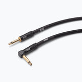On-Stage Production-Grade Braided Instrument Cable (Right Angle to Straight) 25 ft (TMP-OSPRO-ICR-25) | MaxStrata®