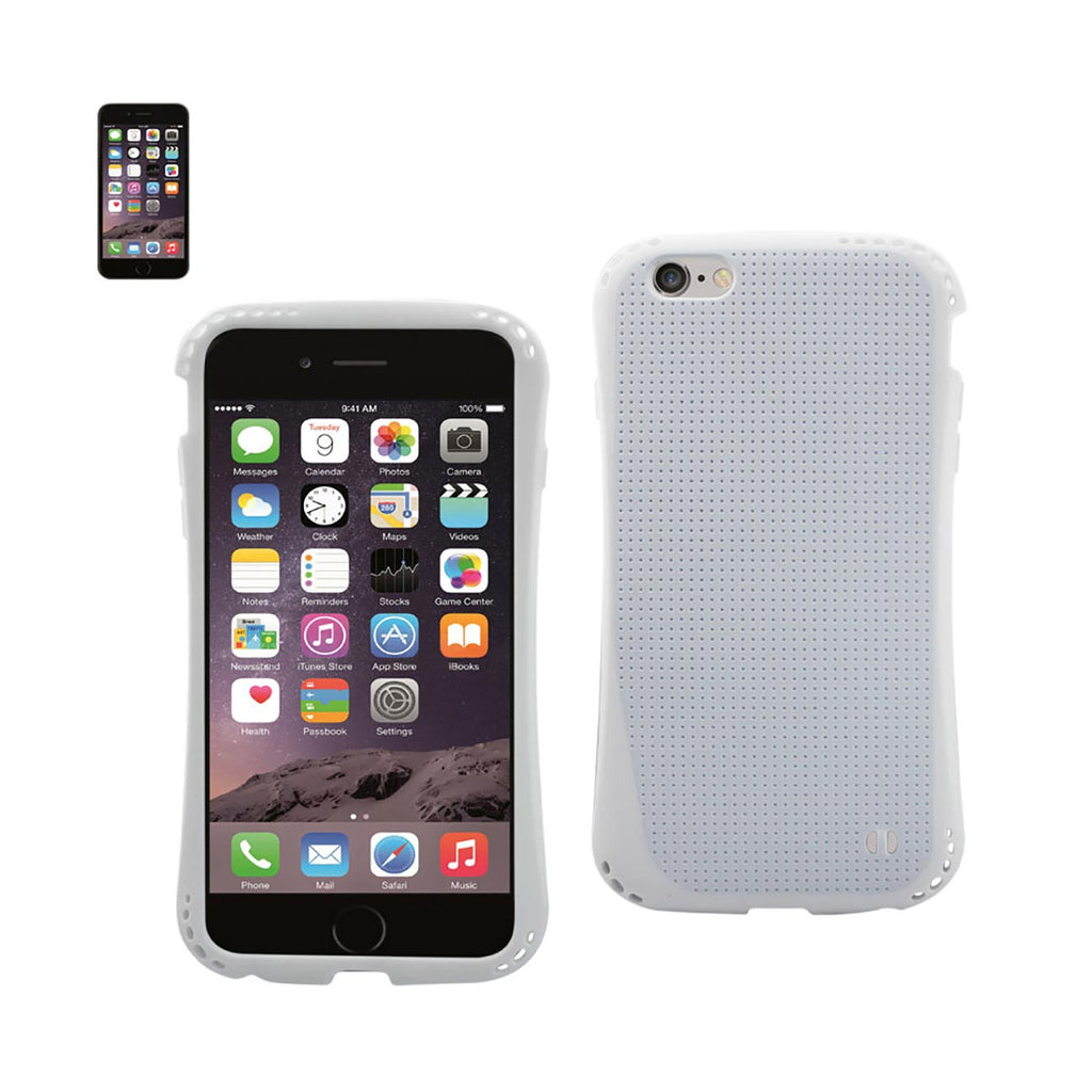 Reiko iPhone  6S/ 6 Dropproof Air Cushion Case with Chain Hole in White | MaxStrata