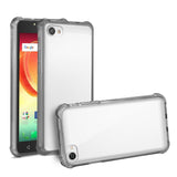 Reiko Alcatel Crave Clear Bumper Case with Air Cushion Protection in Clear Black | MaxStrata